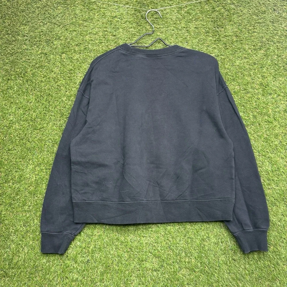 Jordan Flight Sweatshirt Mens Small Black Graphic Crewneck Loose Fit World Tour